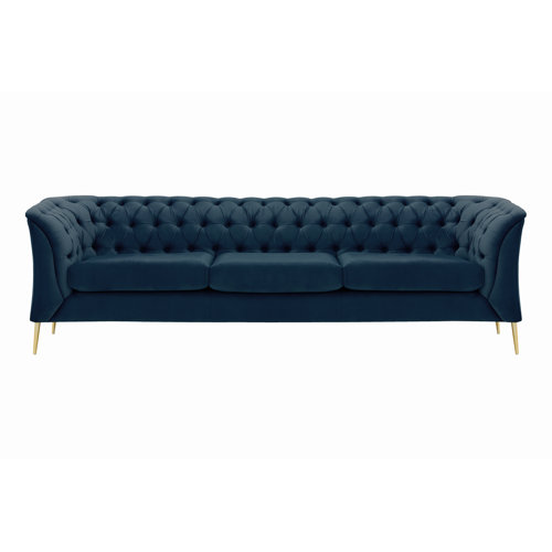 Etta Avenue Burnham Velvet Made to Order Sofa & Reviews Wayfair.co.uk